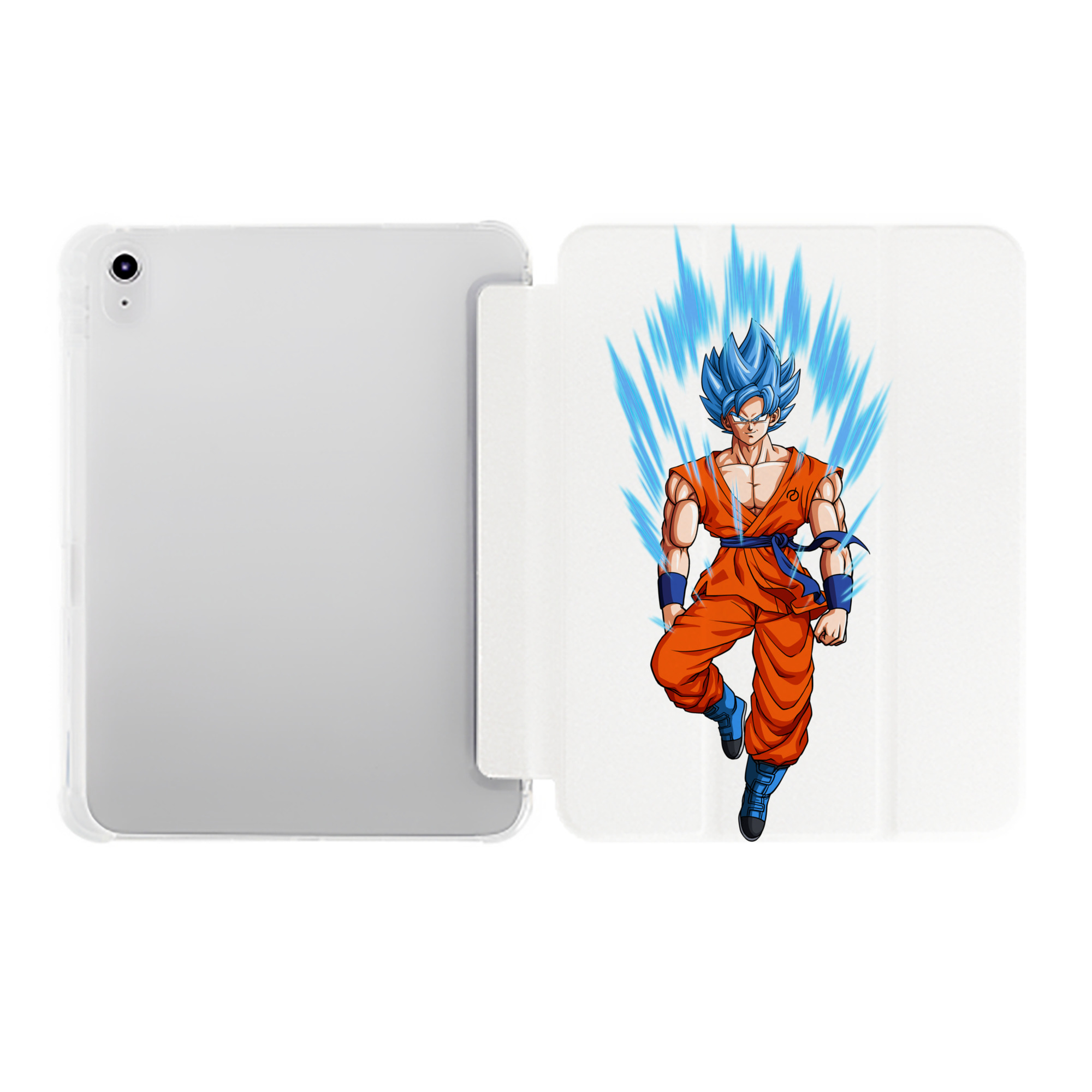 （画像用） ドラゴンボール 孫 悟飯（そんごはん）DRAGON BALL Son Gohan IPad ケース ペン収納付き 三つ折りスタンド PUレザー×シリコン 対応機種9.5/10.5/10.9インチ